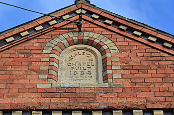 Date stone on the chapel February 2014